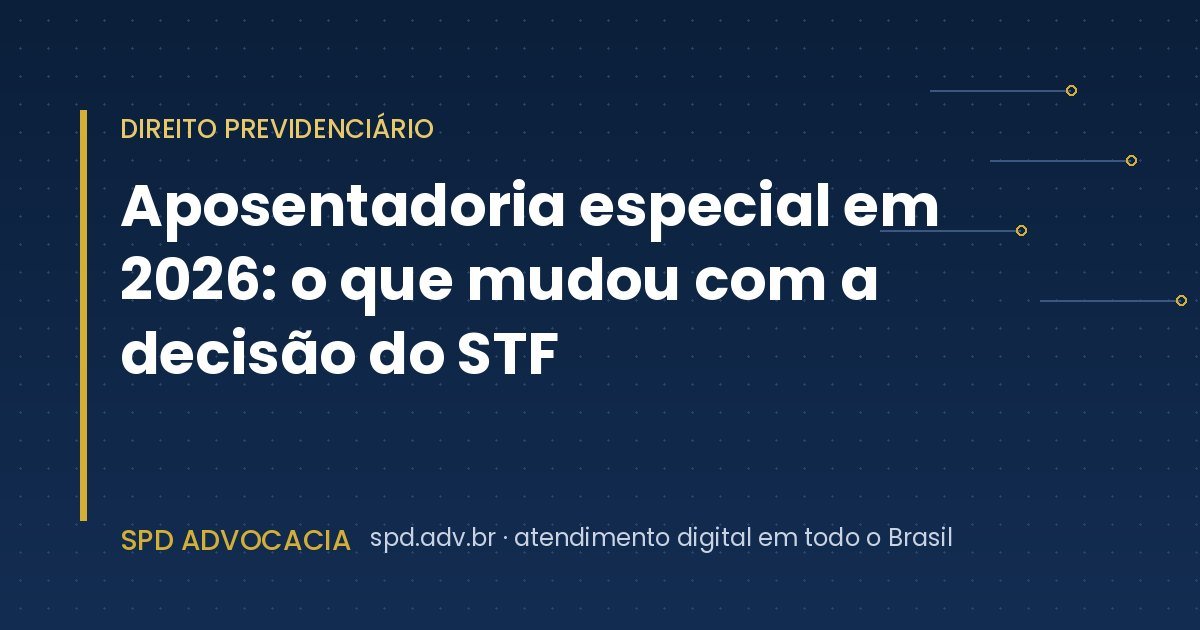Jubilación especial 2026: decisión del STF