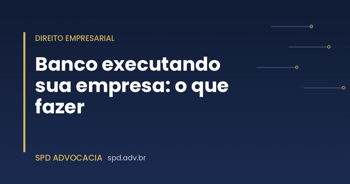 Banco executando sua empresa: o que fazer