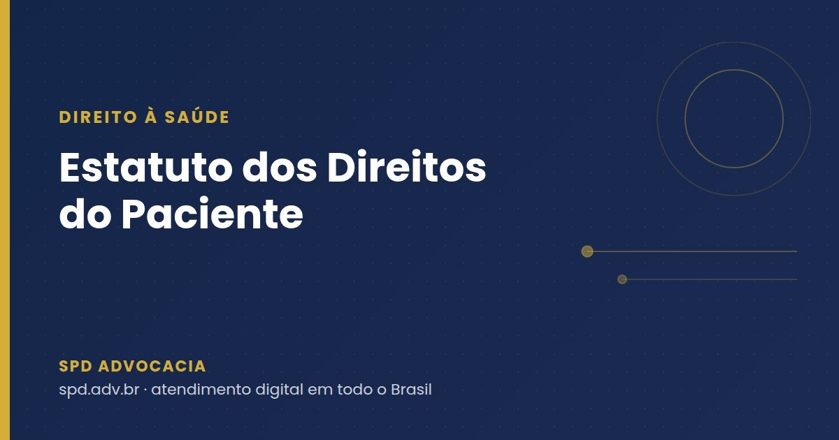 Estatuto dos Direitos do Paciente: o que a Lei 15.378/2026 garante no SUS, em hospitais e planos de saúde